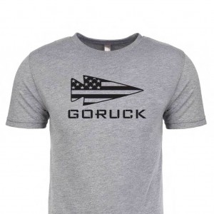 Goruck USA T-Shirt Men Grey | DE-GNO273054